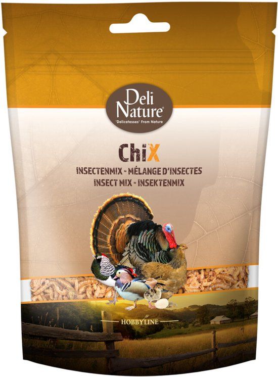 Deli Nature Chix Insectenmix - 10 x 180 gr - Voordeelverpakking