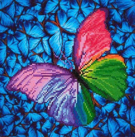 DIAMOND DOTZ Flutter by Pink - Diamond Painting - 4.338 Dotz - 31x31 cm