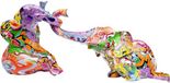 Kare Design Olifant Zirkus Graffiti Beeldje Veelkleurig Polyresin