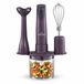 Swiss Haus® HBS18 Staafmixer Set - 350W Handblender met Hakmolen & Garde – Turbo Functie – 3-in-1 Staafmixerset – Lake Geneva Collection - Paars