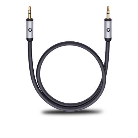 Oehlbach i-Connect Jackplug Aansluitkabel Jackplug male 3.5 mm / Jackplug male 3.5 mm Zwart