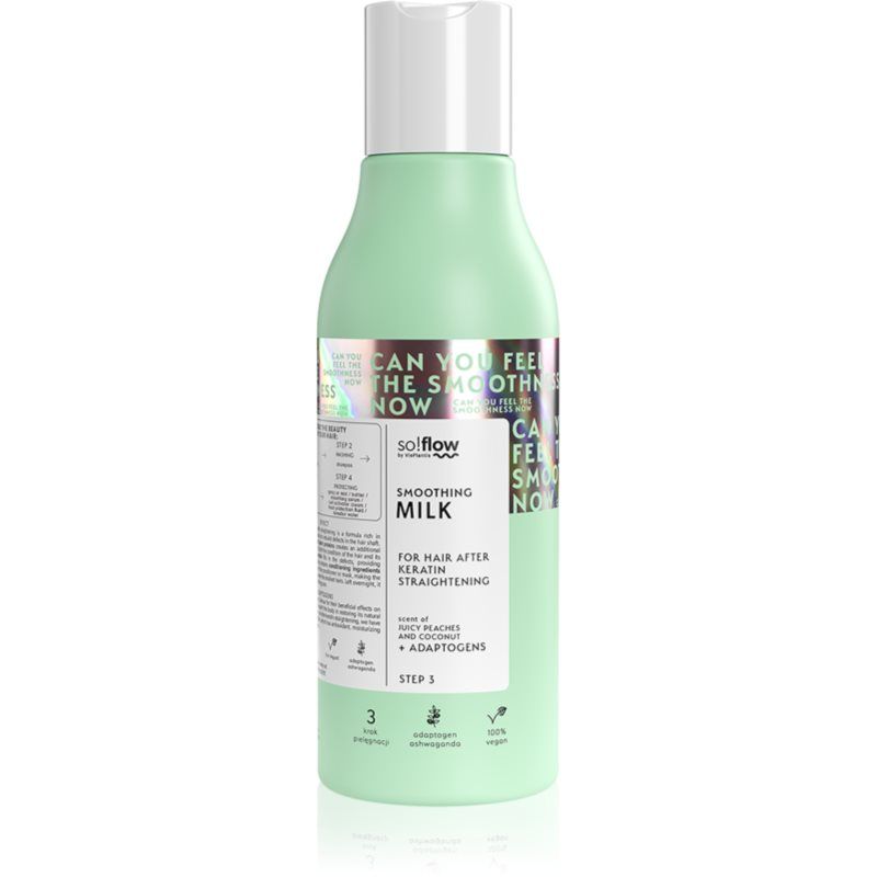 so!flow Keratine Milk Treatment - Leave-In Conditioning Milk Voor Smoothing Haar - Haar Milk Voor Keratine Behandeling En Intensieve Verzorging - Vegan Formule Met Aardbeien En Kokosgeur