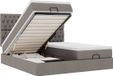 vidaXL - Lit coffre avec matelas et LED - 180x200cm - tissu taupe