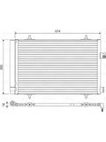 Valeo Condensor, Airconditioning 814420