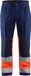 Blåkläder Werkbroek met stretch High Vis 1551-1811 - Marineblauw/Oranje - D92