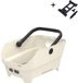 Basil Cento Neo MIK Fietsmand achter, 21 liter, gerecyclede kunststof, reflecterend, off white