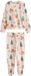 Next - Dames - Matching Family petite kerstpyjama met lange mouwen - Petite - Crème
