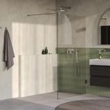 Brauer Void - Inloopdouche - Helder Glas - 120 x 200 cm - incl. Glascoating - PVD RVS-Kleurig Geborsteld