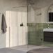 Brauer Void - Inloopdouche - Helder Glas - 120 x 200 cm - incl. Glascoating - PVD RVS-Kleurig Geborsteld