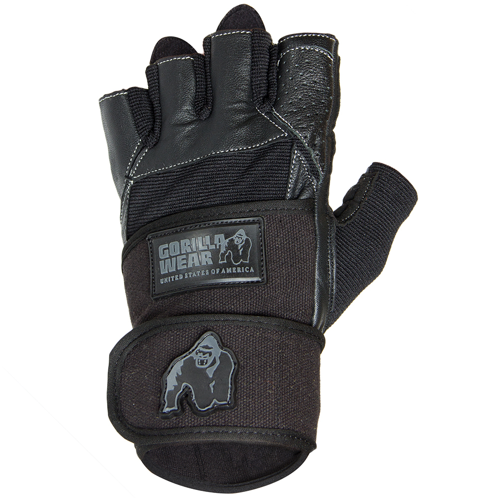 Gorilla Wear Dallas Wrist Wrap Gloves - Black - XXL