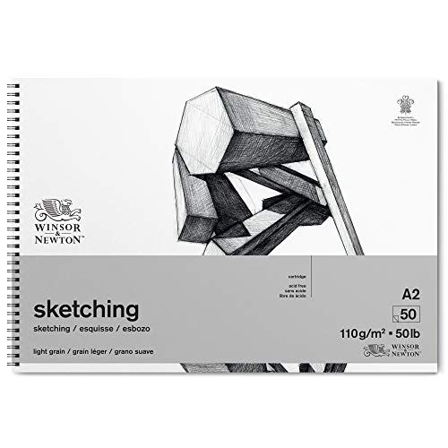 Winsor & Newton 6672004 schetspapier, extra wit, A2-50 vellen in spiraalblok