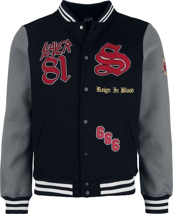 Slayer Reign In Blood Varsity Jacket Heren Collegejas - meerkleurig - XXL