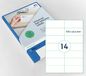 Rillprint Etiketten, 89118, 105x42,4mm, 14 par feuille