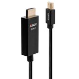 LINDY 40921 1 m actieve Mini DisplayPort naar HDMI-kabel met HDR