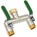 Laiton 2 voies distributeur d'eau pour jardin