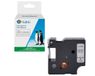G&G 20980 D1 Label Tape Noir sur Argent 19mm x 7m