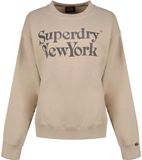 Superdry Brand Mark Loose Fit Sweatshirt Beige M Vrouw
