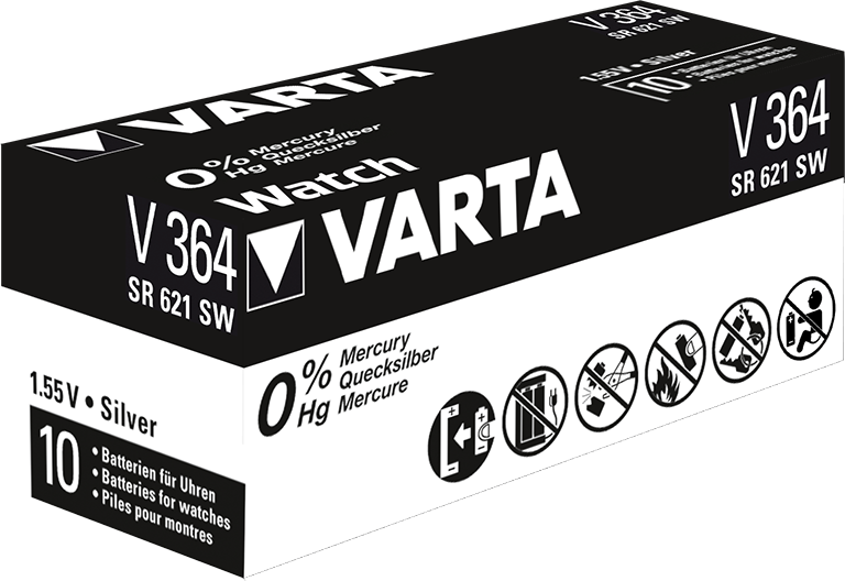 Varta V364 - Huishoudelijke batterij - Zilver