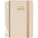 Grafoplás Zakagenda, weekoverzicht 2024, Arena, A6, Spaans, spiraalbinding, metallic serie, hardcover met stof gevoerd, elastische sluiting, januari tot december