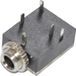 TRU COMPONENTS 734101 Jackplug 3.5 mm Bus, montage platte print, aantal polen: 3 Stereo Zwart 1 stuk(s)