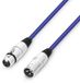 Adam Hall 3 STAR MMF 0100 BL Microfoonkabel | Adam Hall® XLR vrouwelijk x XLR mannelijk | 1 m