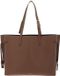 FURLA Leren shopper Ava Tote Toffee + Nero int bruine