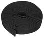 Tuyau de protection de câble en nylon, 1,8 cm de diamètre intérieur, 3 mètres (10 pieds), noir