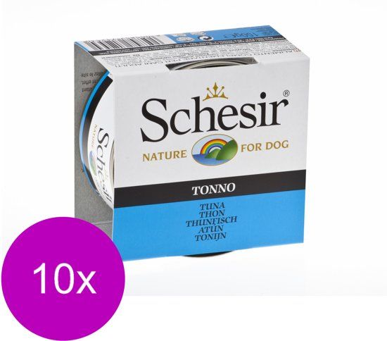 Schesir Hond Blik Gelei 150 g - 10 x Tonijn
