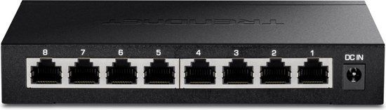 Trendnet TEG-S380 Unmanaged Gigabit Ethernet Switch - 8 Poorten - Zwart