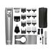 Wahl Stainless Steel Tondeuse rechargeable lithium pour hommes | 4 sabots, lame en T, entraînement lithium avancé, entièrement lavable, 210 min d'autonomie sans fil, 12 guides de coupe