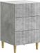 vidaXL Nachtkastje Betongrijs 43 x 41 x 66,5 cm Bewerkt hout