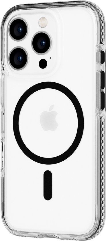 Tech21 Evo Crystal iPhone 16 Pro Hoesje - MagSafe - Transparant/Zwart
