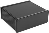 Hammond Electronics 1455U1601BK Universele behuizing - 160 x 191 x 66 mm - Aluminium - Zwart