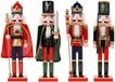 vidaXL Kerstnotenkraker TURKU Rood en Zwart 38 cm