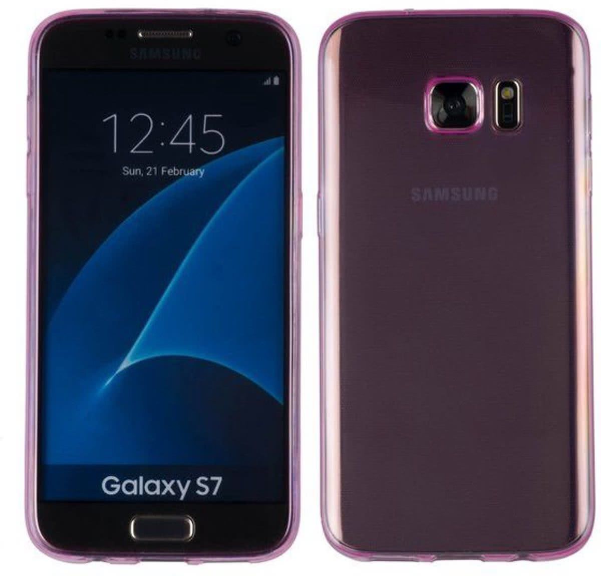 LELYCASE Roze TPU case voor de Samsung Galaxy S7 case hoesje