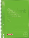 Brunnen Student Colour Code 1067927152 notitieblok/collegeblok (A4 gelinieerd, liniatuur 27, 90 g/m², 80 vellen) groen