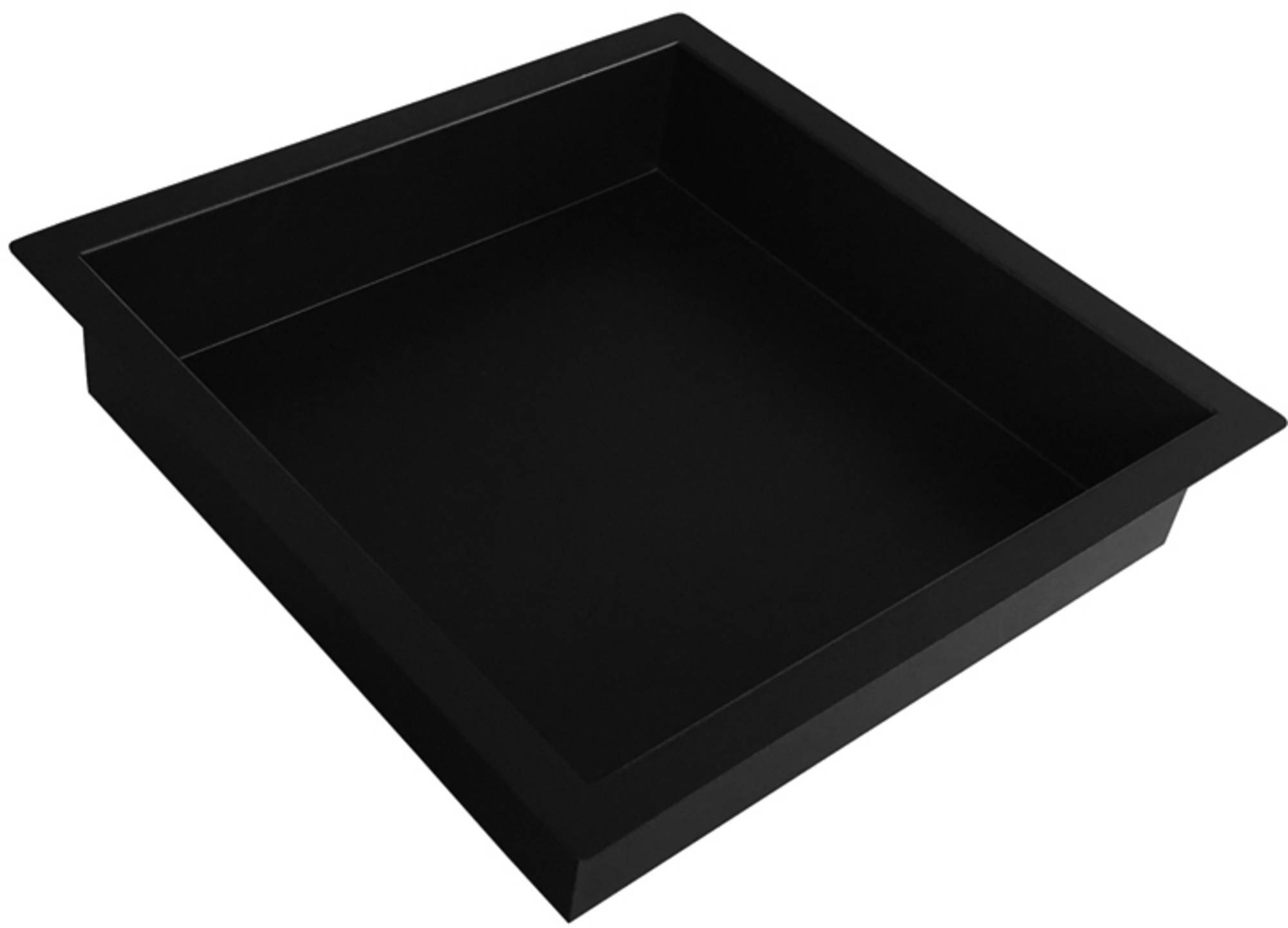Saqu Inbouwnis 30x7x30 cm Mat Zwart zwart, mat zwart