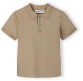 Minoti polo jongens gebreide stof - viscose - grijs