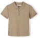 Minoti polo jongens gebreide stof - viscose - grijs
