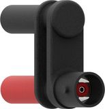 Electro PJP 21130-CD1 Meetadapter BNC-bus - Bananenkoppeling Rood, Zwart