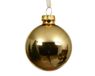 Decoris boule de Noël 8cm en verre, couleur or 1 pièce
