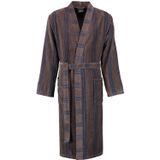 Cawö Cawö Heren Kimono Badjas extra licht 2508 - Tabak 48