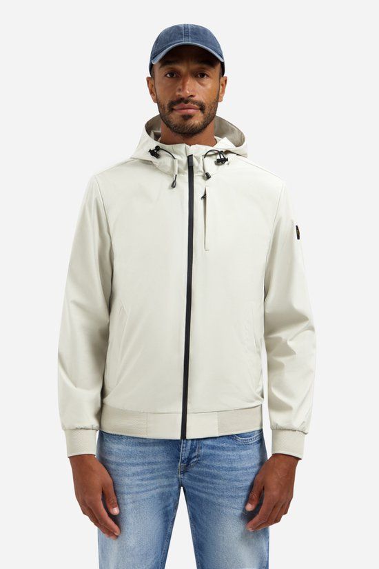 No Excess Hooded Zomerjack Beige