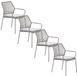 Garden Impressions Natas tuinstoel stapelbaar taupe - natural sand - 4 stuks