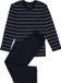 Schiesser Heren Pyjama - Donkerblauw - V Hals - Maat S
