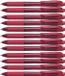 Pentel EnerGel BL 110 Gel Rollerball Pen, Medium Nib, Red, 12 Pack