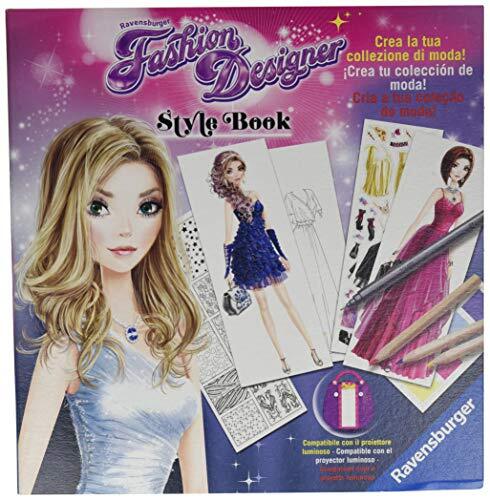 Ravensburger Italy- Creativo-Fashion Designer Style Book Abiti Sera, meerkleurig, 18093 6