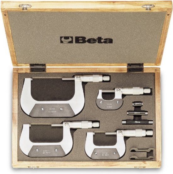 Beta 4-delig set van buiten micrometers 1658 1658/C4