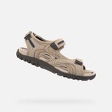 Geox Strada Heren Sandalen - Beige/Marineblauw - Maat 47