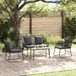 Prolenta Maison Exclusive - Tuinset, 3-delig, zwart en antraciet, van polyrotan